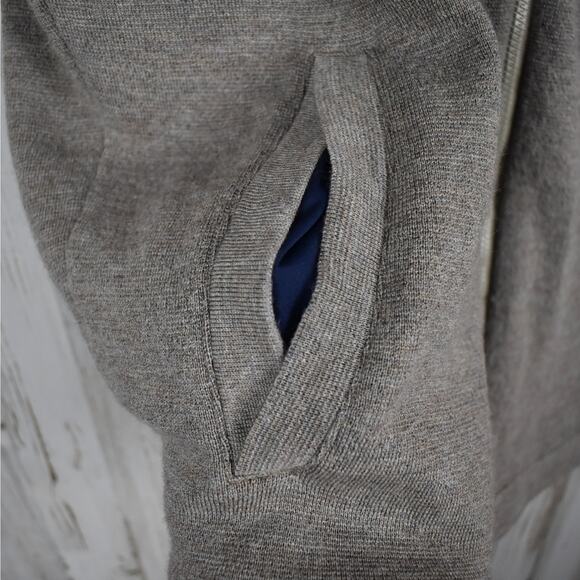 Johnnie-O Garrison Fine Merino Wool Full Zip Vest w/ Pockets Men's size medium - Picture 5 of 12